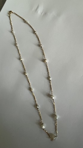 6065 collier jaune perles - collier,
