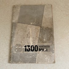 MG 1300 Mk11 OWNERS INSTRUCTION & MAINTENANCE HANDBOOK CAR GUIDE 1968 Book