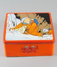 BOITE TINTIN DELACRE --ON A MARCHE SUR LA LUNE --