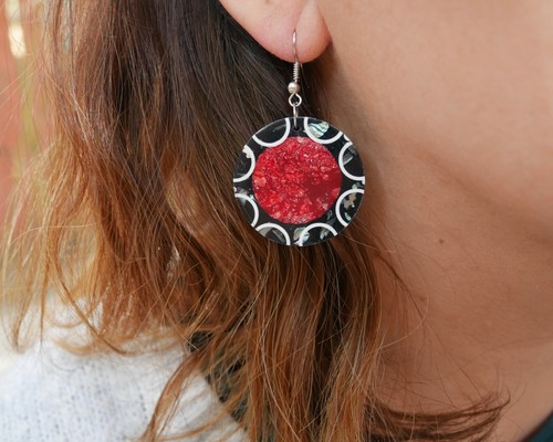 Boucles oreilles océan en - boucles, d'oreilles