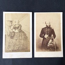 2 Photo CDV XIXè Royal Family