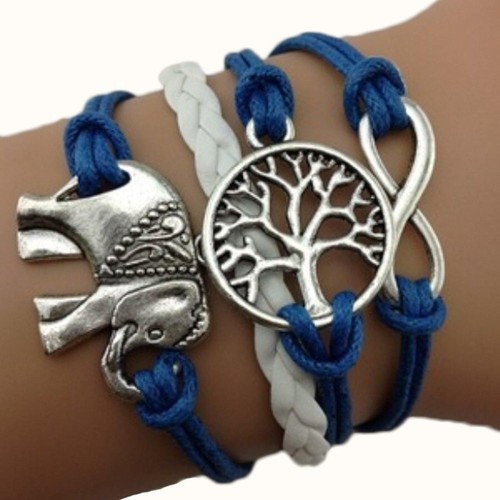 Bracelet infini elephant - bracelet, arbre