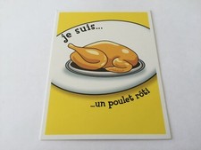 Carte je suis un poulet rôti pièce Devine tête la réponse est sur ma tête