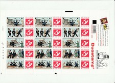 Herge Tintin timbres Tintin trésor Rackam non oblitérés 2001