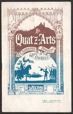 Programme. Cabaret Les Quat'Z'Arts. Revue En souriant... Vers 1925. Montmartre.