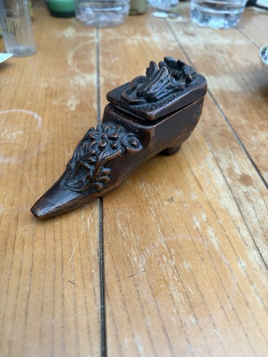 Rare tabatiere chaussure - tabatiere,