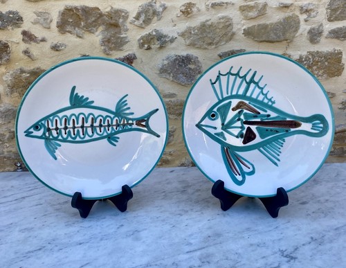 Deux assiettes céramiques - deux,