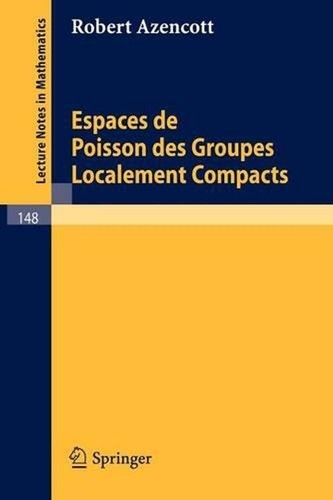 Espaces poisson des groupes - de,