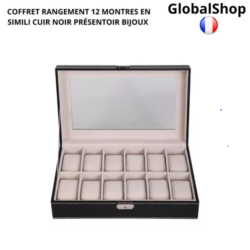 Coffret rangement montres - coffret, 12
