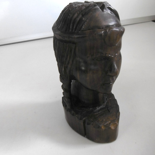 Sculpture tete femme africaine - sculpture,