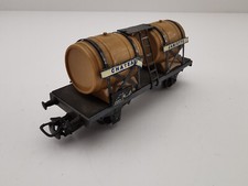 MÄRKLIN ÉCHELLE HO WAGON BI-FOUDRE DE VIN DE BORDEAU AVEC CHASSIS MÉTAL  ++