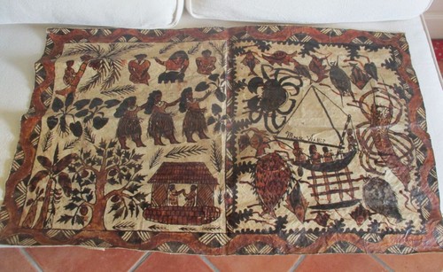 Ancien tapa art aborigène - ancien,