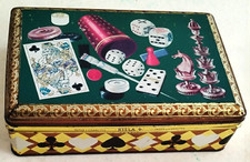 ANCIENNE BOÎTE EN METAL PAPIER A CIGARETTES RIZ LA CROIX