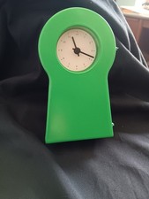 Ikea Museum PS 1995 *RARE GREEN* Keyhole Shaped Clock With Storage
