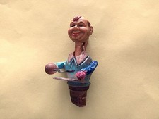 ANCIEN BOUCHON EN BOIS À SYSTÈME LUNETTES ARTICULÉES ART POPULAIRE