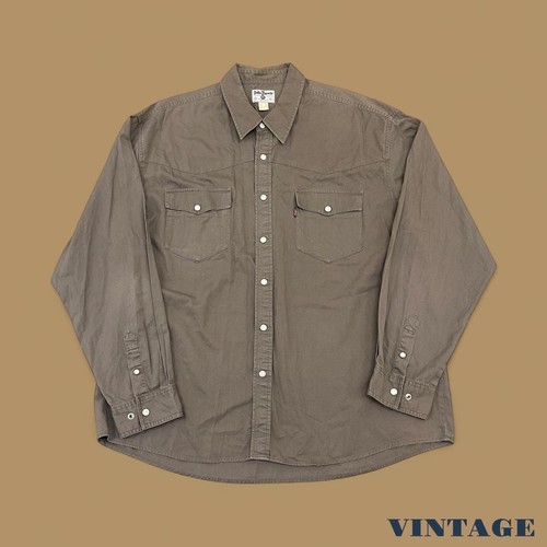 Chemise jean unie vintage - chemise,
