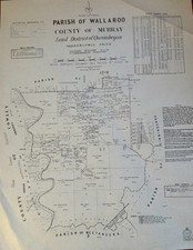 Vintage 1932 Parish Map-Wallaroo,County Of Murray, Queanbeyan NSW/ACT 