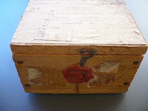 Boite bois ancienne - , postale