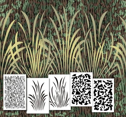 Duck boat camouflage - camouflage, stencils