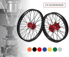 21"+19" Roues set Moyeu Rouge