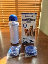 Churro Maker With Recipe e-Book Easy Piping Nozzle 8 Disc Tool Churrera SB-A929 