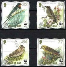 Timbres Oiseaux Ile de Man