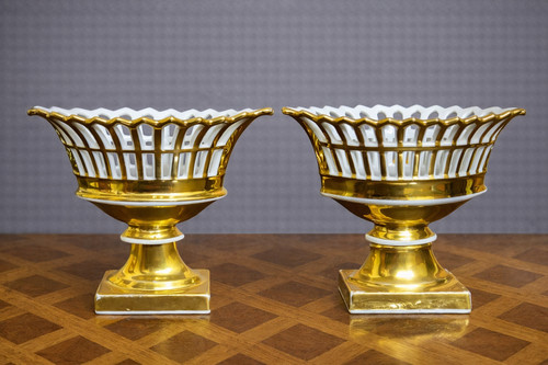 Porcelaines paris paire - de,