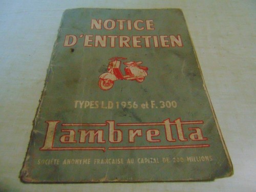 Notice entretien lambretta - notice,