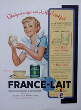 advertising FRANCE MILK powder YEAR 1952 N°A 4471