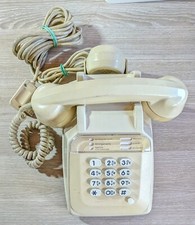 Ancien Téléphone Vintage Blanc Socotel S63 Temat Quimper Fonctionne Box Fibre