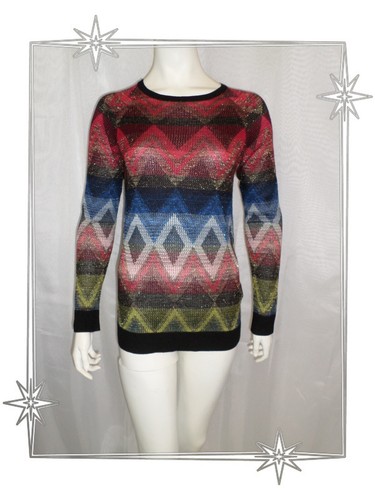 Pull fantaisie multicolore - -pull,