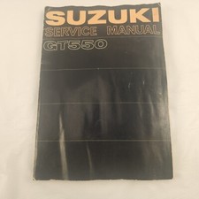 Genuine Suzuki Service Shop Repair Manual Book GT550 GT 550 1973