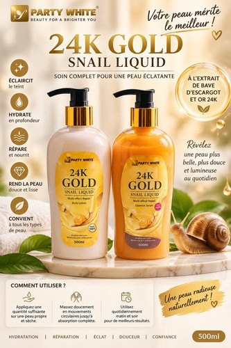 Party white 24k - 24k, snail