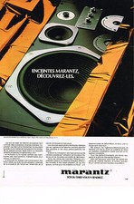 ADVERTISING 1979 MARANTZ Speakers