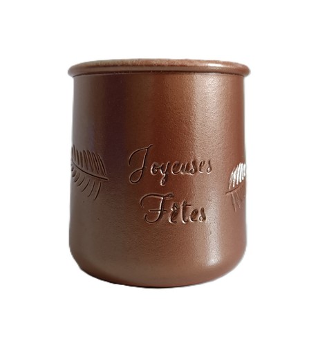 Pot yaourt marron - 1,