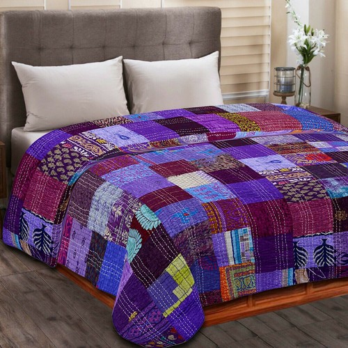 Couvre lit vintage - couvre-lit, patchwork