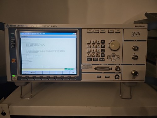 Rohde schwarz sfu broadcast - rohde,