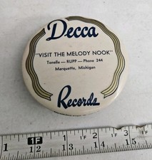 Vtg Melody Nook Tonelle Rupp Marquette Michigan Advertising Decca Records Brush