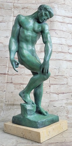 Sculpture bronze un - bronze, homme