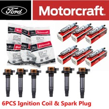 6 Sets GENUINE Motorcraft Ignition Coil & Spark Plug For Ford F150 3.5L New!