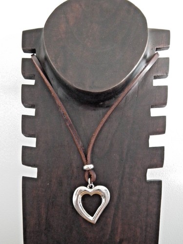 Collier cuir marron - cuir,