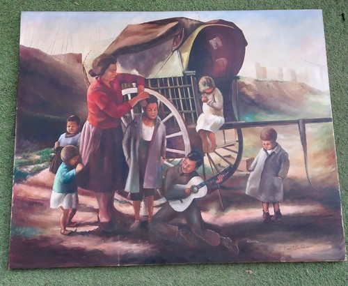 Ancienne peinture hst - peinture, la