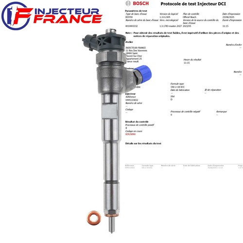 0445110652 bosch injecteur - bosch,