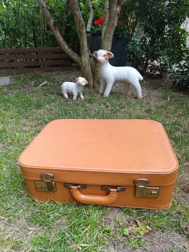 Valise vintage similicuir - valise,