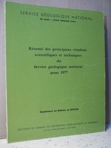 Brgm résumé principaux - rÉsumÉ,