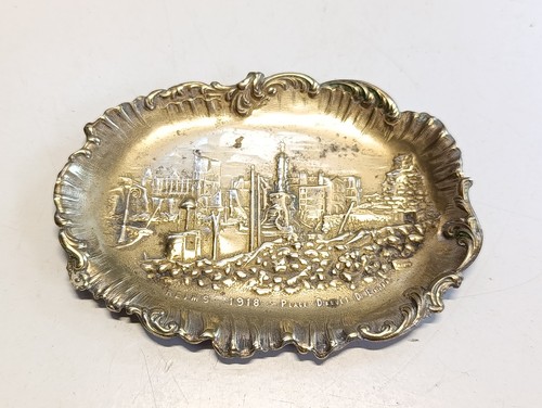 Empty brass pocket ashtray - pocket,