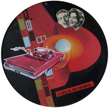 33 rpm vinyl collage - the dream of your holidays (pin up)