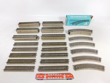 50X Märklin H0 AC Pièce De Rail M-Gleis 5106 Droite 5100 Courbée 1X Box #ED829-3