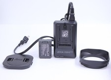 Leica Digilux 2 Charger ACA-DC3 and Battery, Original Hood, Cap Free US Shipping