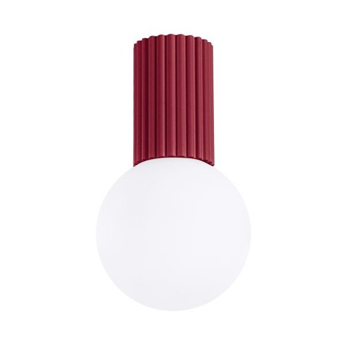Plafonnier aluminium bourgogne - plafonnier,